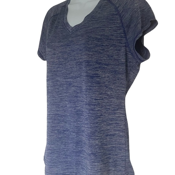 Legend Women’s Dri-fit Blue V-Neck Athletic T-Shirt. Size Large. - Picture 2 of 6